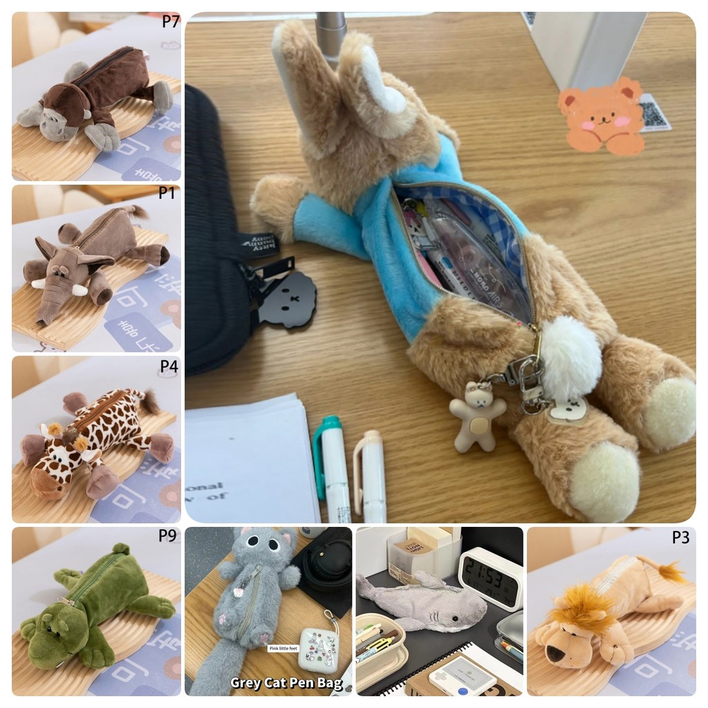 หลุยส์ไลฟ์เยี่ยมมาก น่ารักตุ๊กตากระต่ายกรณีดินสอนักเรียนเครื่องเขียนอุปกรณ์การเรียนตุ๊กตา น่ารัก กลับไปที่โรงเรียนถุงเก็บปากกากระเป๋าเครื่