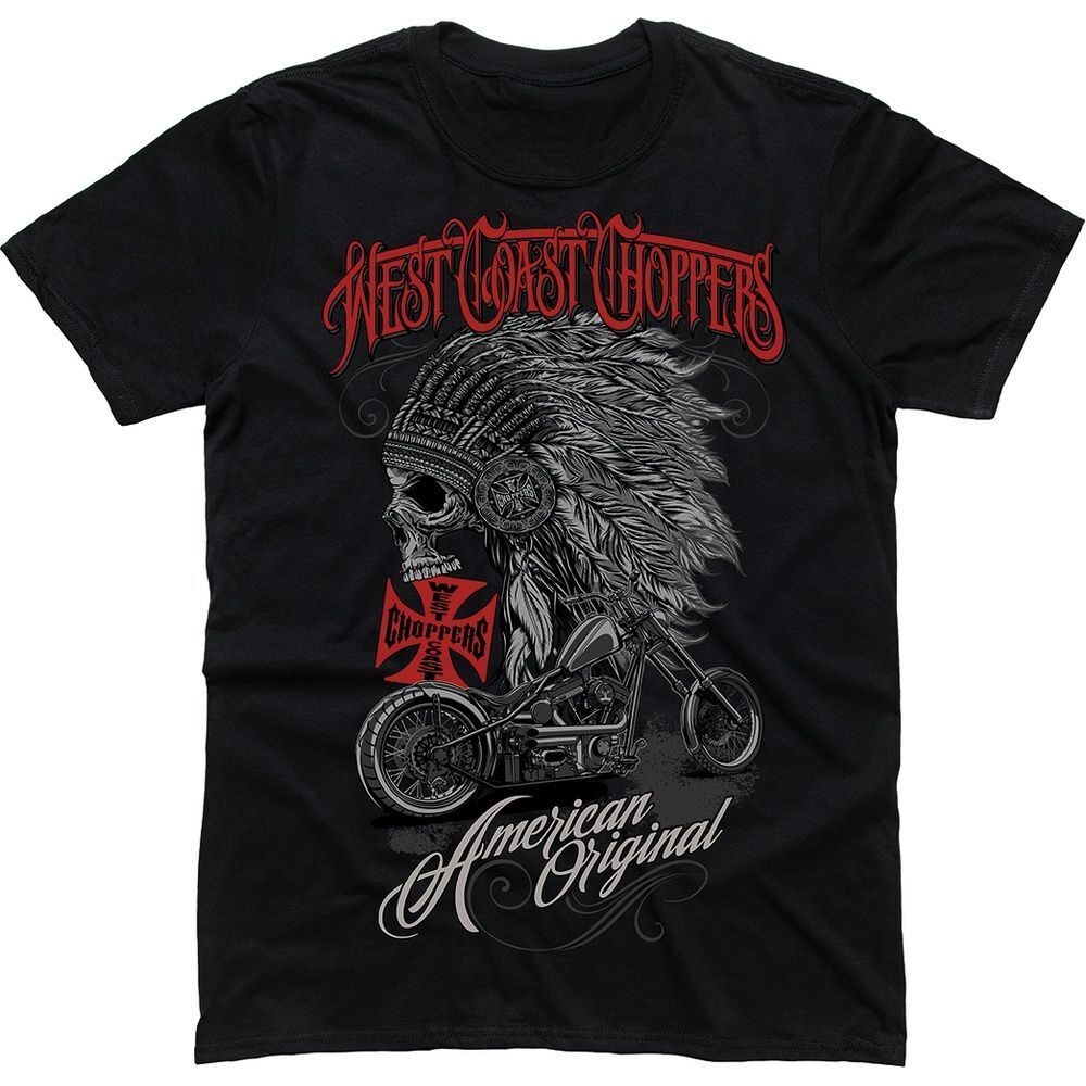 เสื้อยืดหัวหน้าผู้ชาย West Coast Choppers