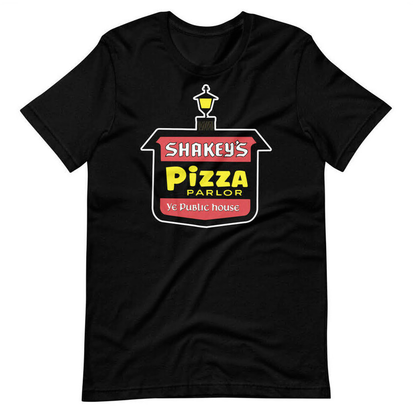 Shakeys Pizza 70S Style Tee Shirt เสื้อยืดแขนสั้น