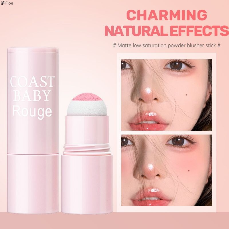 flosser1.thExpansve Color Blush Stick Girls Facial Powder Blusher Natural Whitening Powder Blush Stick-FE