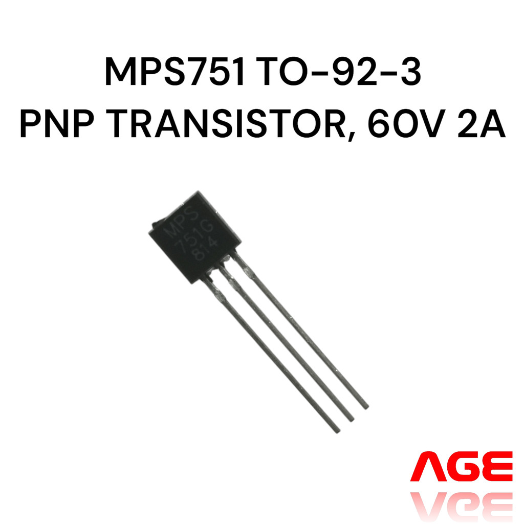 MPS751 TO-92-3, PNP TRANSISTOR, 60V 2A