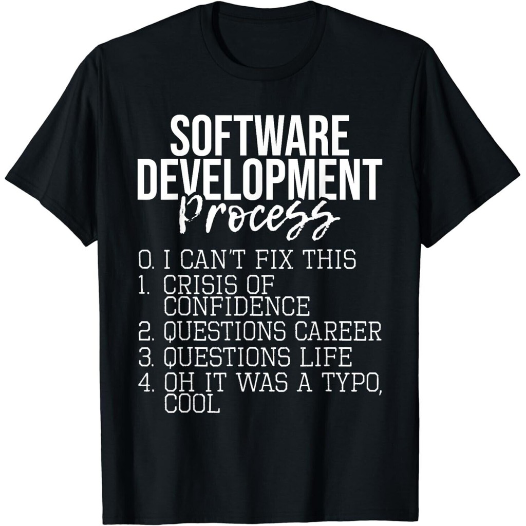 กระบวนการพัฒนาซอฟต์แวร์ - เสื้อยืด Coding Programmer Coder