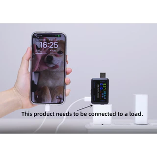 Diymore DC 4.5~36V มัลติฟังก์ชั่น จอแสดงผลดิจิตอล เครื่องทดสอบแรงดันไฟฟ้า กระแสไฟ USB + Type-C อินเทอร์เฟซ USB สายชาร์จ เครื่องตรวจจับ