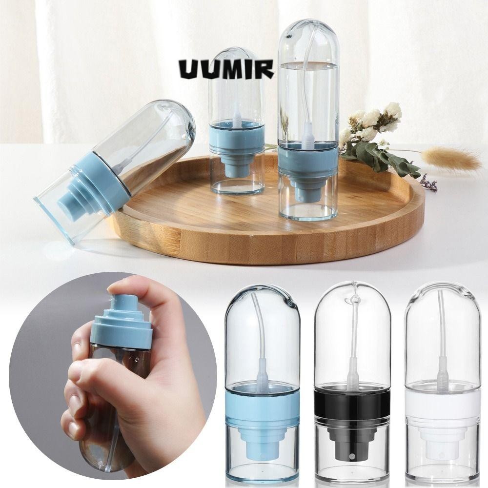 Uumir ขวดสเปรย์ 1 ชิ้น, ภาชนะจ่ายพลาสติกสําหรับเดินทาง, 40/60/80/100 มล. ขวดคว่ําหมอกเปล่าเครื่องสําอาง