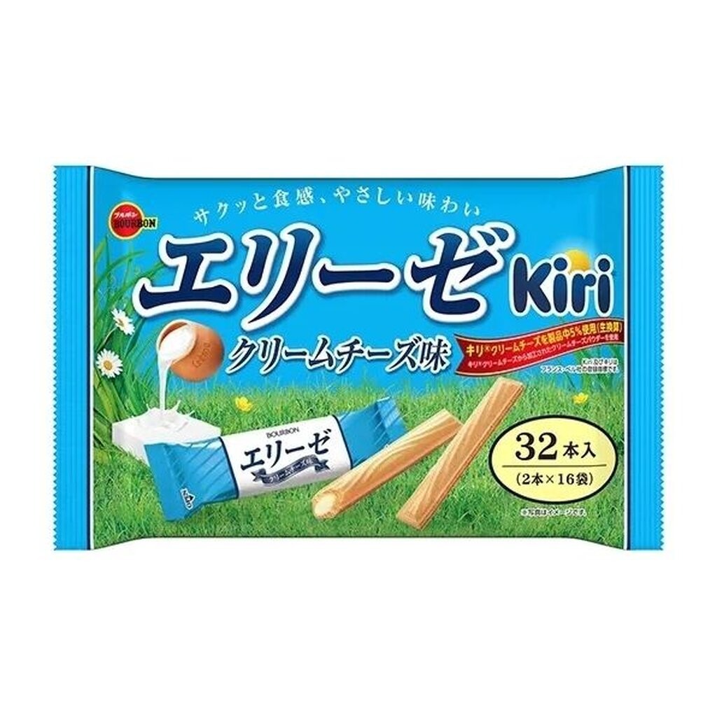 ครีมชีสเวเฟอร Bourbon Erize Kiri 32 แท่ง