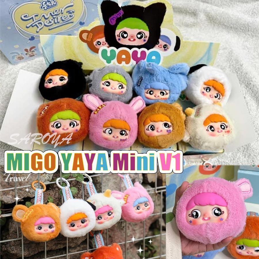 ในสต็อกกล่องตาบอด MIGO YAYA Mini V1 Series ตุ๊กตาสะสมของเล่น