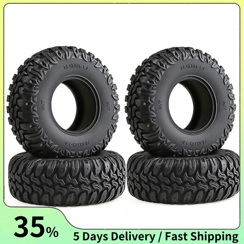 4pcs 105 มม.1.9 ยางล้อ Tyres สําหรับ 1/10 RC Crawler รถ TRX4 D90 Axial SCX10 II III Redcat
