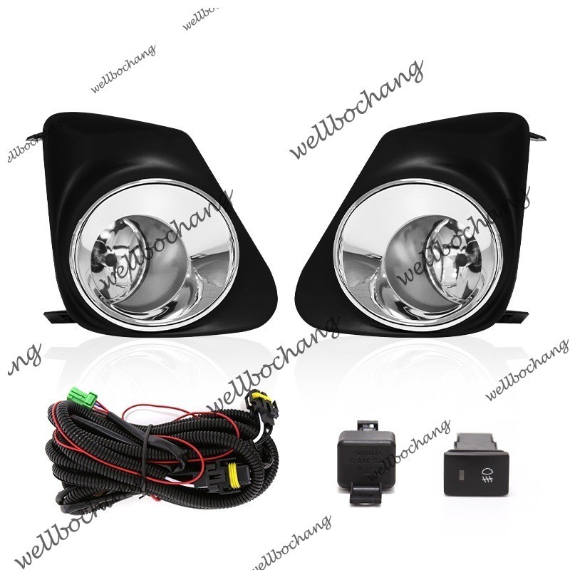 DRL ฝาครอบไฟตัดหมอก Chrome อุปกรณ์เสริมสําหรับ Toyota Corolla Altis 2011 2012 2013