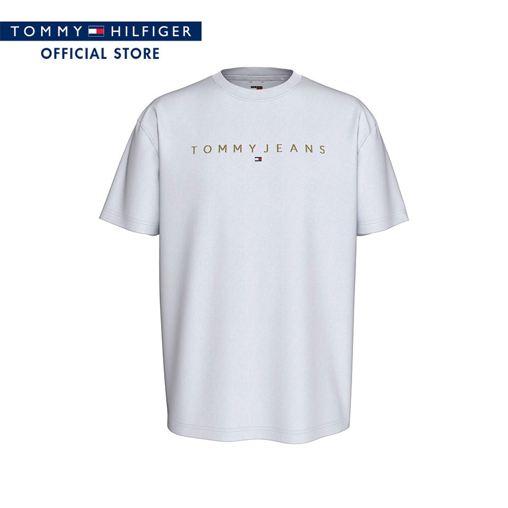 Tommy Hilfiger เสื้อยืด ผู้ชาย รุ่น DM0DM19694 YBR - สีขาว ทรง Regular Fit