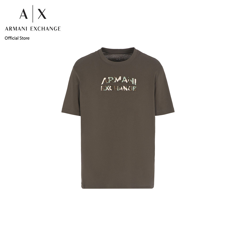 AX Armani Exchange เสื้อยืดผู้ชาย รุ่น AX 6DZTHC ZJBYZ1897 - สีเขียว