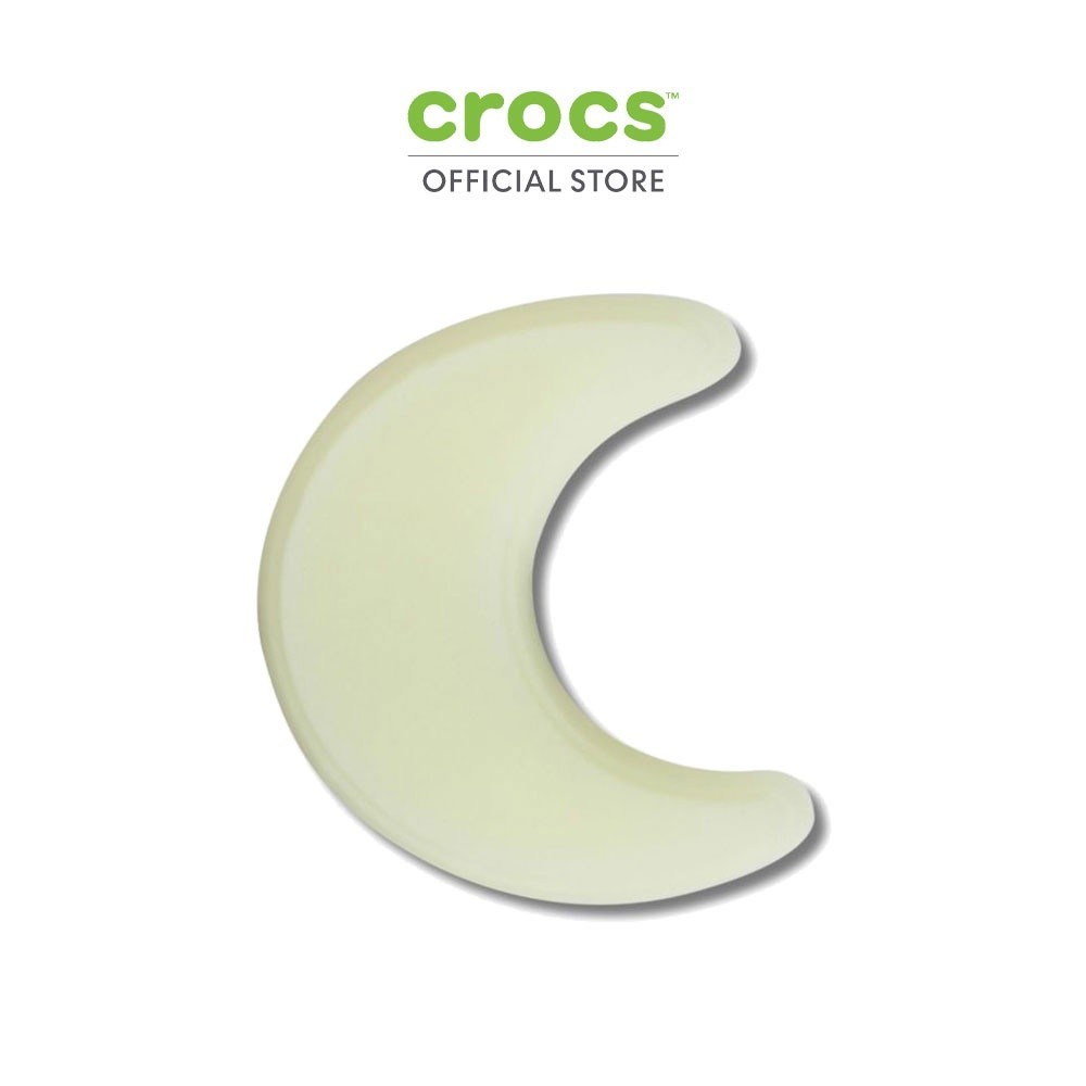 CROCS ตัวติดรองเท้า JIBBITZ GLOW IN THE DARK CRESCENT MOON รุ่น 10012446
