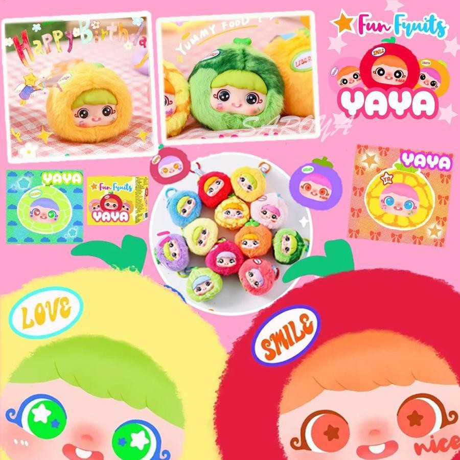 Migo YAYA ผลไม้สนุกกล่องตาบอด YAYA V2 ตุ๊กตายัดตุ๊กตาของเล่นสะสม qiazhilth