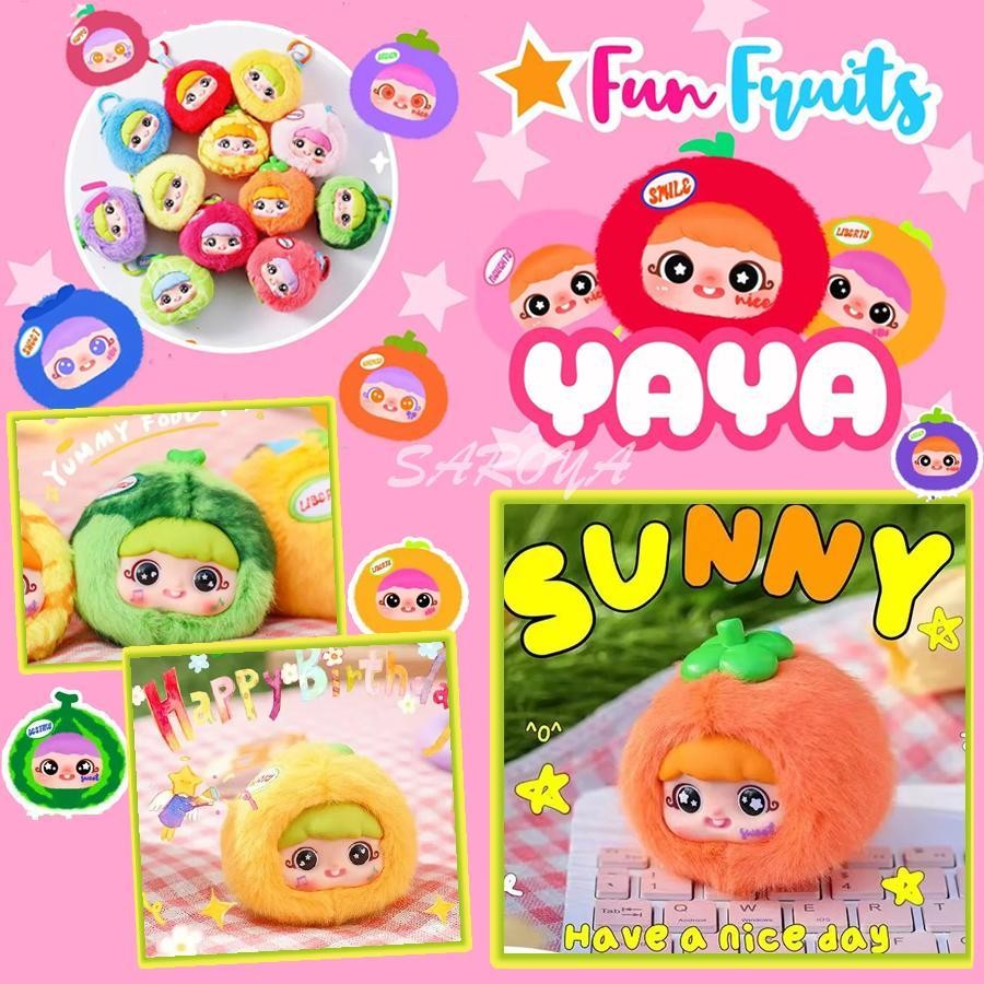 Migo YaYa ผลไม้สนุกกล่องตาบอด YAYA V2 ตุ๊กตายัดตุ๊กตาของเล่นสะสม decfeyemy