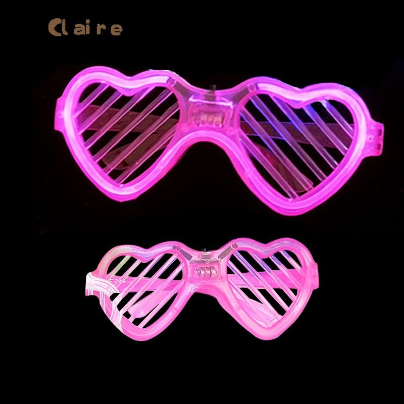 Luminous Bar แว่นตาหน้าต่าง-shades ออกแบบแว่นตาปาร์ตี้ Love LED Light Claire
