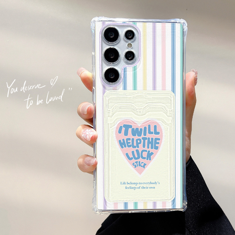 TPU ที่ใส่บัตรเคส For Samsung A55 5G A16 A73 A34 A12 A35 A06 A15 A54 A53 A22 A71 A25 A23 A52 A05 A05S A14 A13 A33 A13