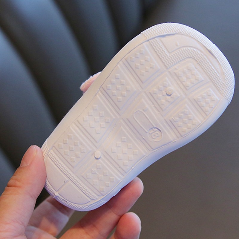 0-2 ปีเด็ก Squeaking เดินรองเท้าเด็ก Anti Slip รองเท้าเด็กวัยหัดเดินเสียงการ์ตูน Bee รองเท้าผ้าใบนุ่ม - รูปที่ 5