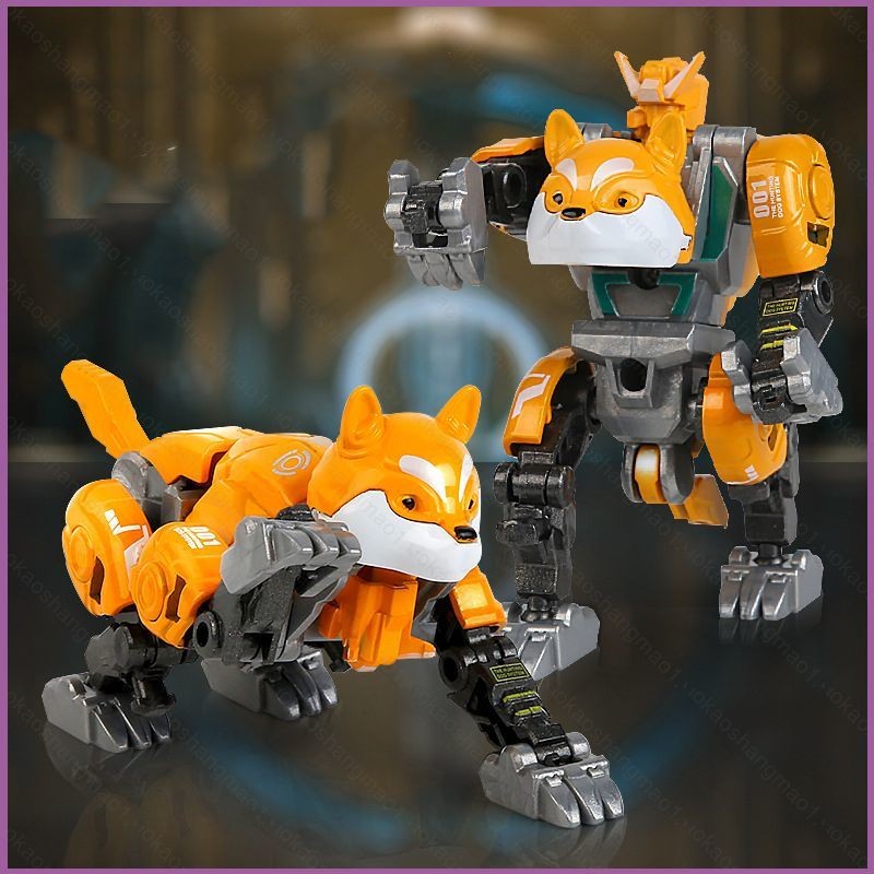 5y Steel alloy deformation robot dog dog triad transformation warrior robot Action Figure Model Doll