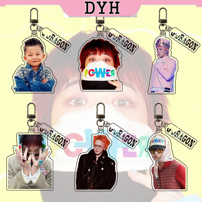 Kpop Bigbang G-Dragon พวงกุญแจ POWER น่ารักอะคริลิค KeyRing กระเป๋าจี้ของขวัญ