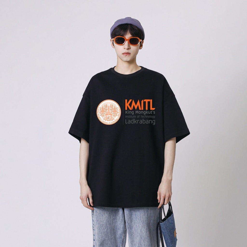 เสื้อยืดแขนสั้น สจล.ลาดกระบัง โลโก้มหาวิทยาลัย