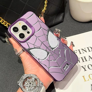 🔥COD🔥เคส iphone 11 13 12 14 15 16 Pro MAX X XR XSMAX 14 15 16 Plus 7Plus Cool Spider เคสโทรศัพท์คู่รักหรูหราทันสมัย