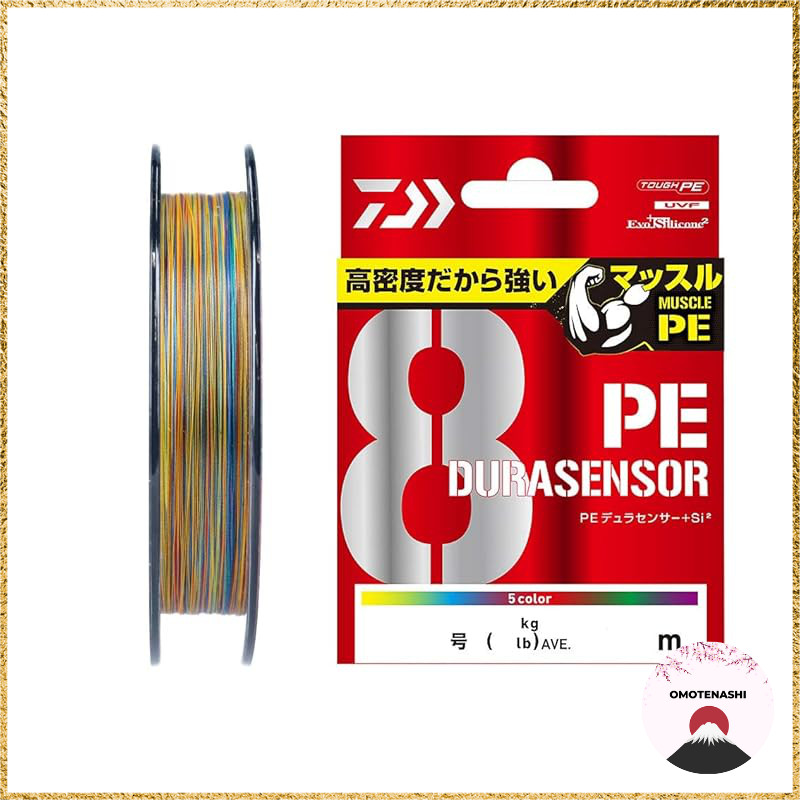 DAIWA PE Line UVF PE Durase sensor X8+Si2 1.5号 200m Multi-color