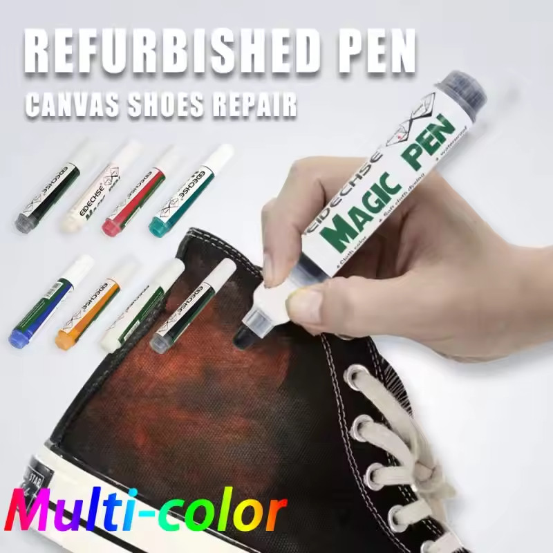 ღ รองเท้าผ้าใบกันน้ำ ปากกาซ่อมรองเท้า ปากกาขัดสี ซ่อมแซมสี ปากกาซ่อมแซมใหม่ ขจัดคราบรองเท้า