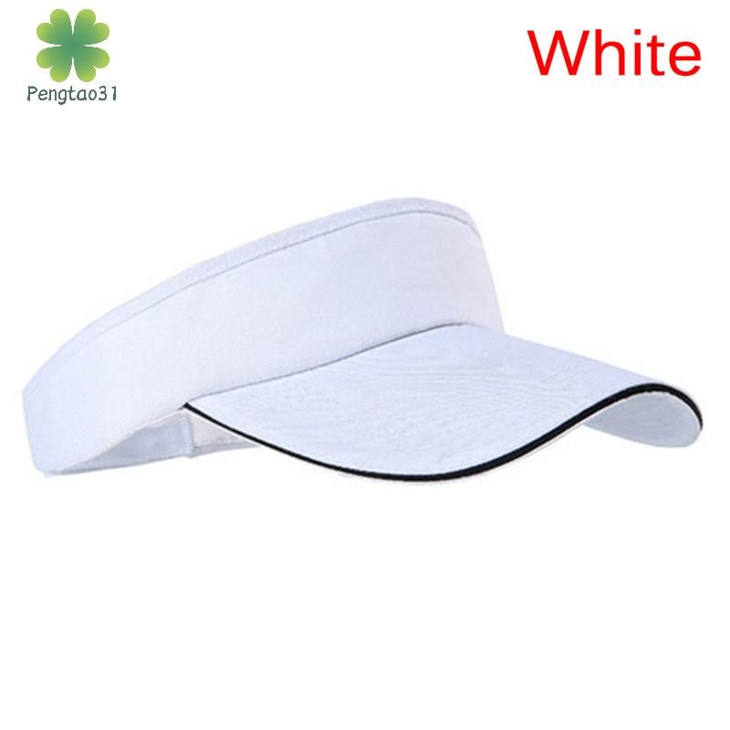 [eto] ปรับ Unisex ผู้ชายผู้หญิงธรรมดา Sun Visor กีฬากอล์ฟเทนนิส Breathable หมวกหมวก [TH]
