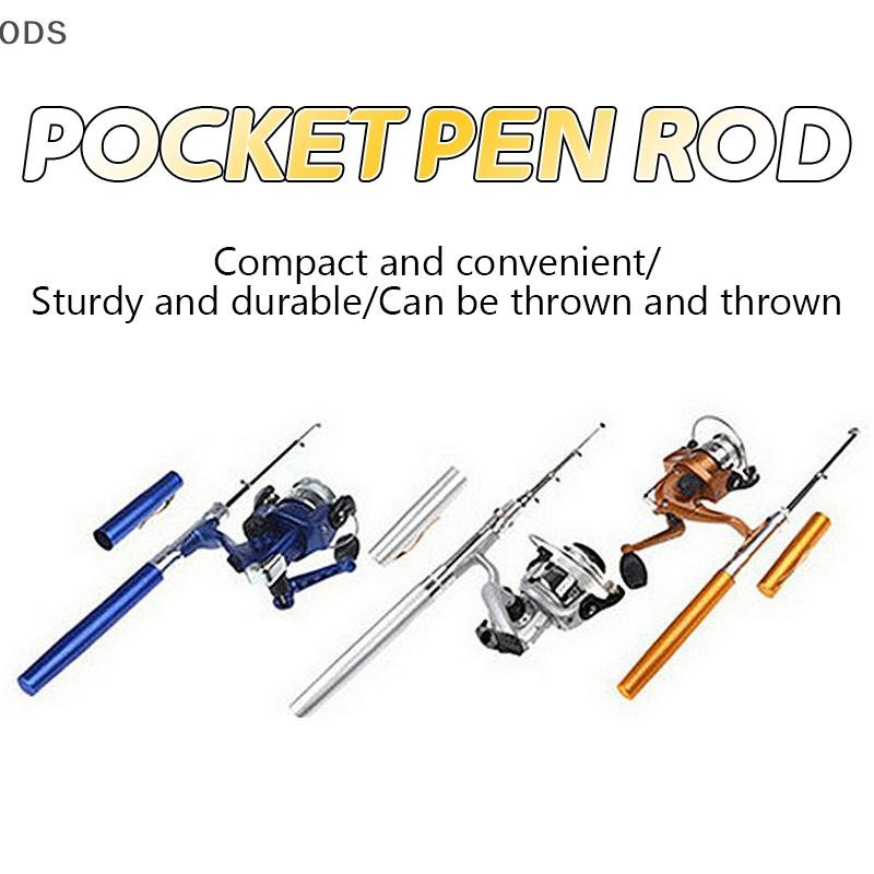 ODS 1M ชุดก้านปากกา Reel Fishing Rod Telescopic Pocket Fishing Rods ชุดเบ็ดตกปลา OD