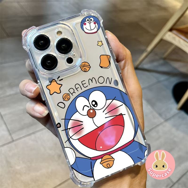 น่ารักโดราเอมอนเคสโทรศัพท์สําหรับMoto Edge 70 60 60S Pro Fusion G51 G86 G56 G75 G55 G15 G05 E15 G35 