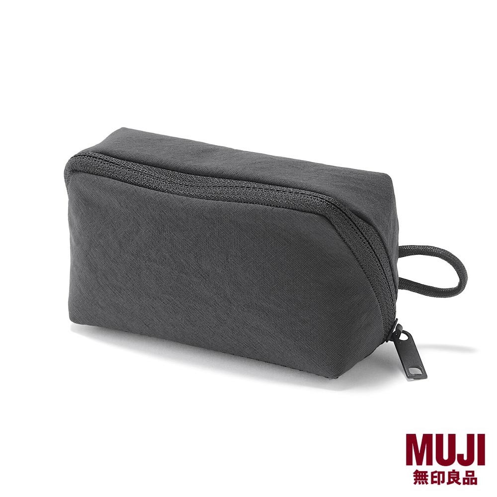 MUJI กระเป๋าเปิดกว้างไนลอนย่น