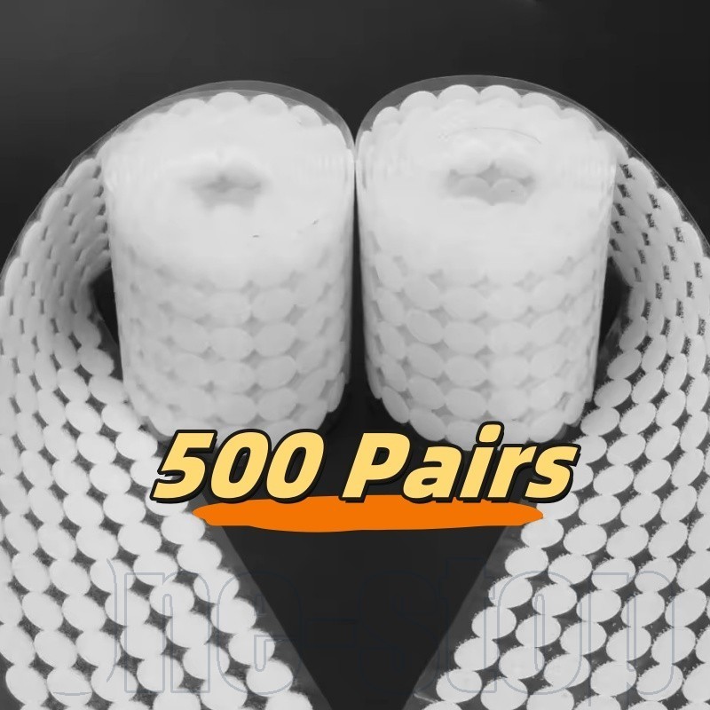 ไนลอนรอบ / 500 คู่จุดกาวตนเองเทปยึด/10/15/20/25มิลลิเมตรกาวที่แข็งแกร่งจุดสติกเกอร์/แผ่น ตีนตุ๊กแก กาวกาวที่แข็งแกร่งเมจิกเทปสติกเกอ