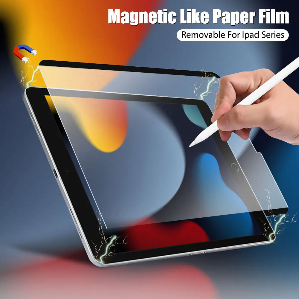 Paper Magnetic Like Screen Protector For Ipad 9 8 7 6 5 9th Generation 10 Ipad Pro 11 12.9 10.5 9.7 