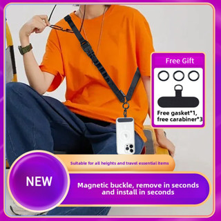 ใหม่แม่เหล็กโทรศัพท์เชือกเส้นเล็ก กระเป๋าสะพายข้าง สายคล้องโ…