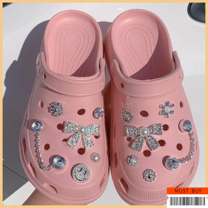 Jibbitz Crocs จี้ตกแต่งรองเท้า ชุดตัวต่อลายรองเท้า กันน้ำ | อุปกรณ์ตกแต่ง Clogs & Sandal สไตล์สากล