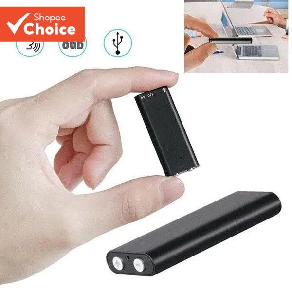เครื่องบันทึกเสียงมืออาชีพ 8GB เสียงดิจิตอล Mini Dictaphone
