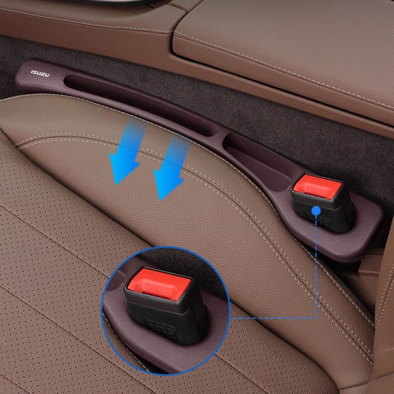 1/2Pcs ISUZU Car Seat Gap ปลั๊กรั่วพร้อมช่องเก็บของรถรั่วปลั๊กรถที่นั่งด้านข้าง Gap Filler สําหรับ ISUZU Panther Elf Traga Dmax Mux Trooper MU7 Panther - รูปที่ 5