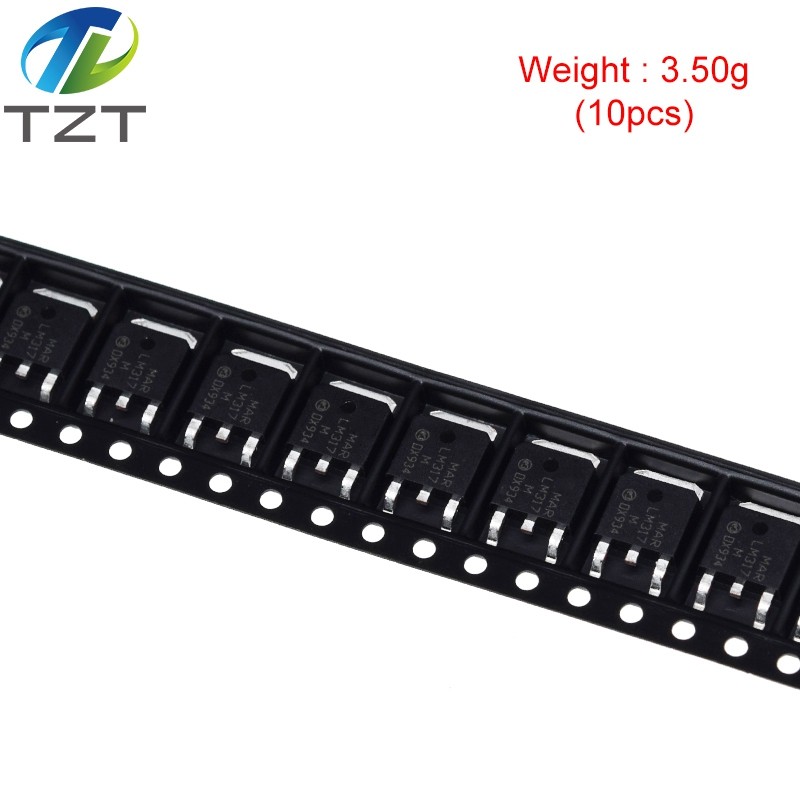 DIY 10PCS LM317M LM31 LM317MDT LM317MDT-TR สําหรับโมดูลควบคุมแรงดันไฟฟ้า
