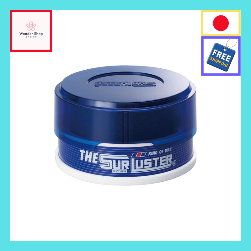 SurLuster The Sureluster Car Wax: Natural Carnauba Wax with Sponge, Gloss & Shine Protection for All Paint Colors, No Compound【Authentic Japan】