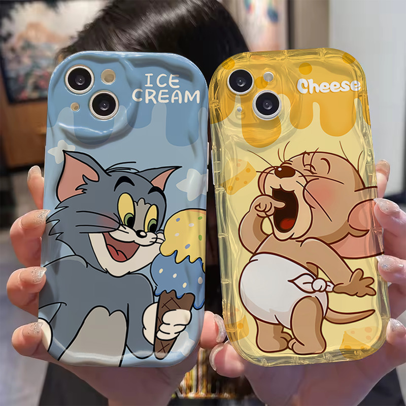แอนิเมชั่น Tom และ Jerry โทรศัพท์นุ่มสําหรับ VIVO iQOO 12 11 Z9 Z9x Lite Z7x Pro 4G 5G ฝาครอบซิลิโคน