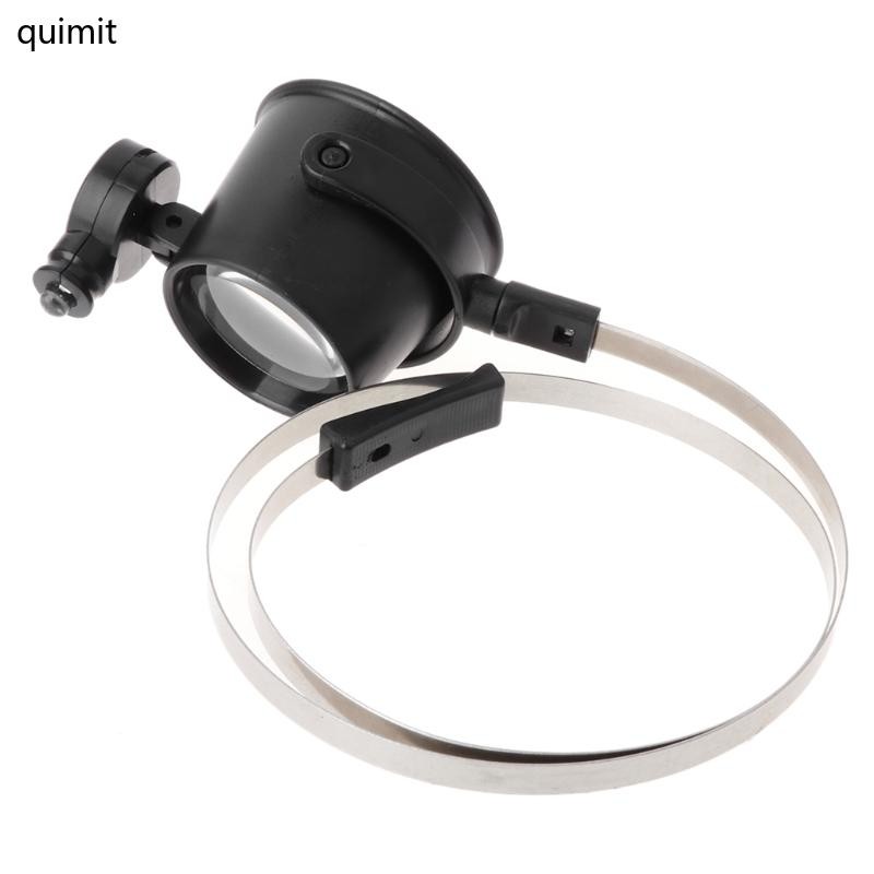 Practical 10X LED  Eye Loupe Jewelry Watch Repair Magnifier Headband