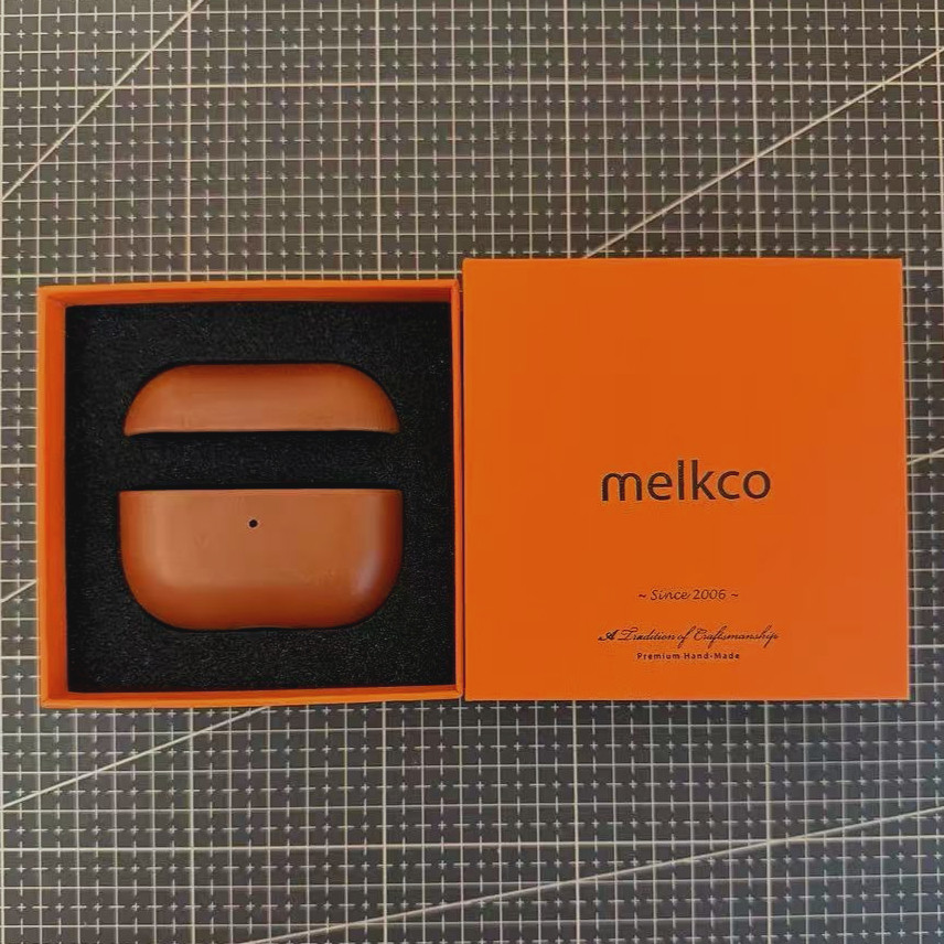 Melkco Cowhide Oil Wax หนังสําหรับ Airpods 5 4 3 2 1 & AirPods Pro 2(2022) หูฟังป้องกัน Premium Cover