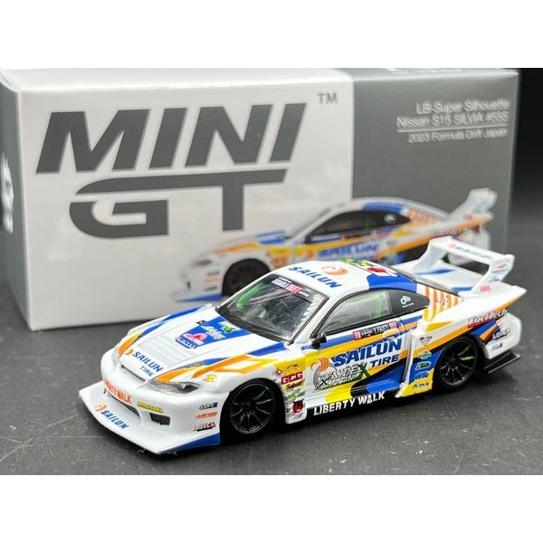 MINI GT  Nissan LB-Super Silhouette S15 SILVIA #555 2023 Formula Drift Japan