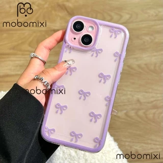 เคสสําหรับ OPPO A3 A3X A5 PRO A3 PRO A17 Simple เต็มหน้าจอโบว์กันกระแทกเคสโทรศัพท์มือถือ TPU