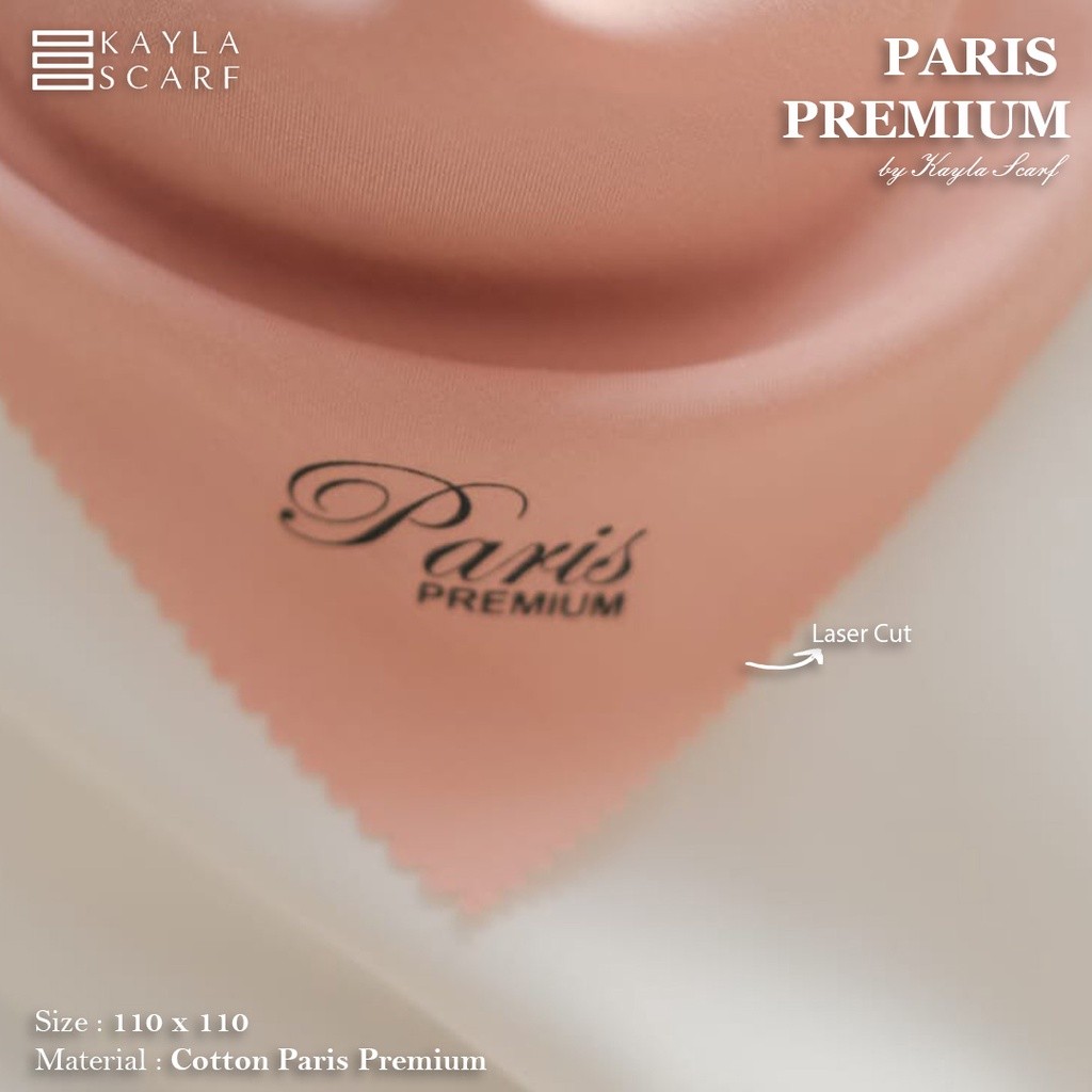Paris Premium Kayla - Kayla Premium Paris Hijab / Plain Premium Paris Square Hijab / Premium Paris S