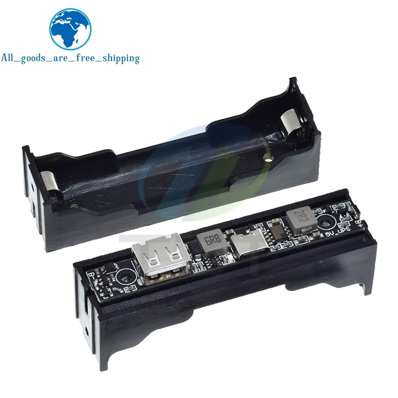 DC 5V 18650 แบตเตอรี่ลิเธียม Charger Board DC-DC Step Up Booster UPS Converter ชาร์จแหล่งจ่ายไฟสํารอ