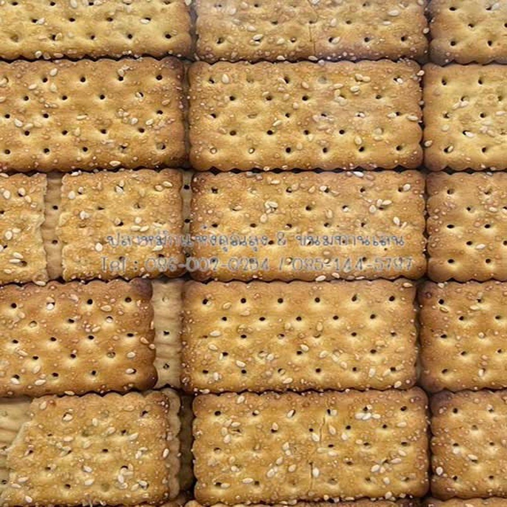 *ขนมปี๊บแบ่งขาย* ขนมปี๊บงาทอง กรอบ มัน อร่อย VFOOD ขนาด 250g 500g และ 1000 กรัม ใส่ถุงซิปล็อกซีลอย่างดี