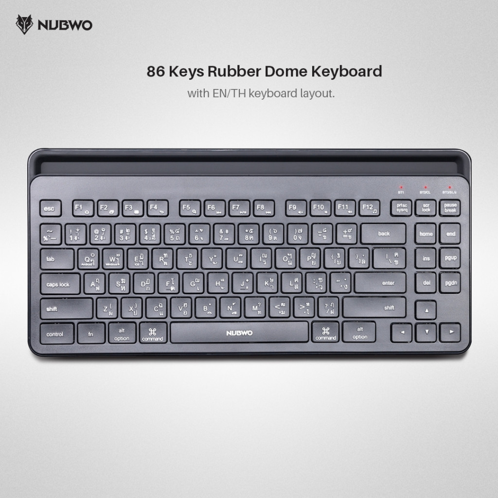 พิมพ์ไว NUBWO NKM-630 ชุดคู่ ไร้สาย /บลูทูธ bluetooth ขนาดเล็ก Keyboard+Mouse Wireless MINI