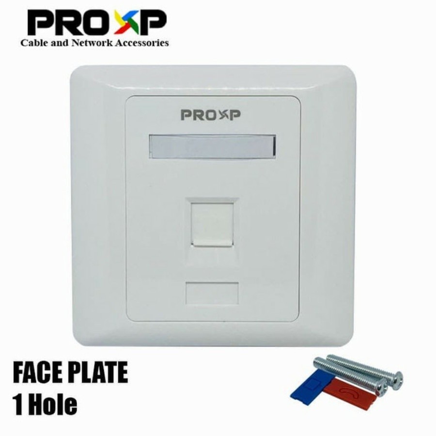 Original Proxp ยี่ห้อ RJ45 Faceplate 1 หลุมหรือ 2 หลุมเหมาะสําหรับ RJ45 และ RJ11
