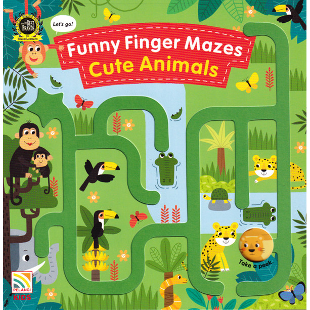 Bundanjai (หนังสือ) Funny Finger Mazes - Cute Animals (H)