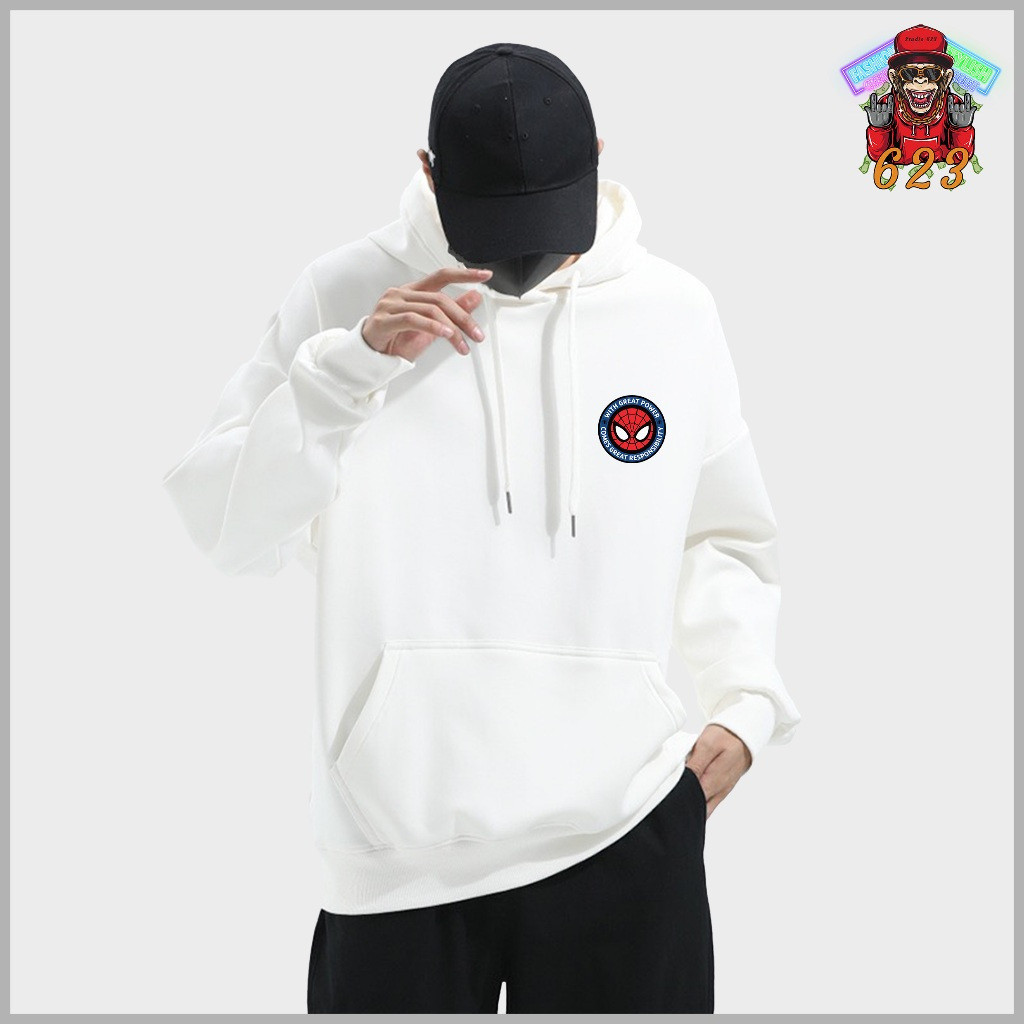 Marvel Studios Spider man กระเป๋า Hoodie เสื้อแจ็คเก็ตผู้ชายแฟชั่น Streetwear Hoodie Unisex Hoodie ผ